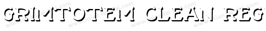 Grimtotem Clean Regu字体转换